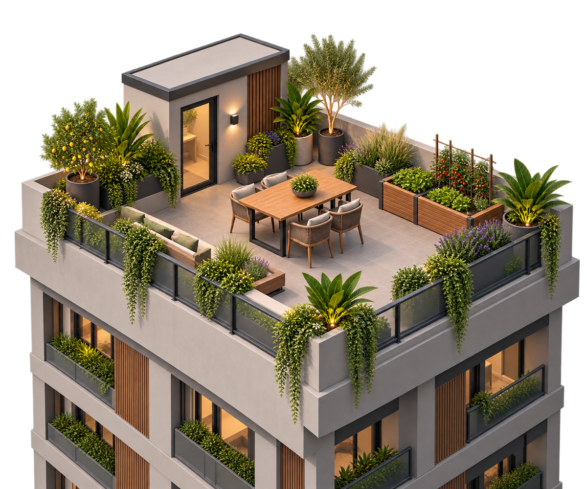 Jardin en azotea